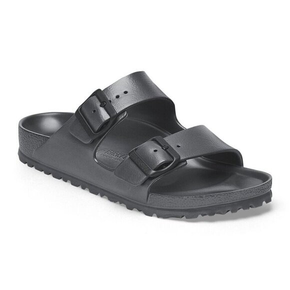 Birkenstock Adult Molded Arizona Eva Metallic Anthracite Slide Sandals EU 40 - Picture 1 of 6